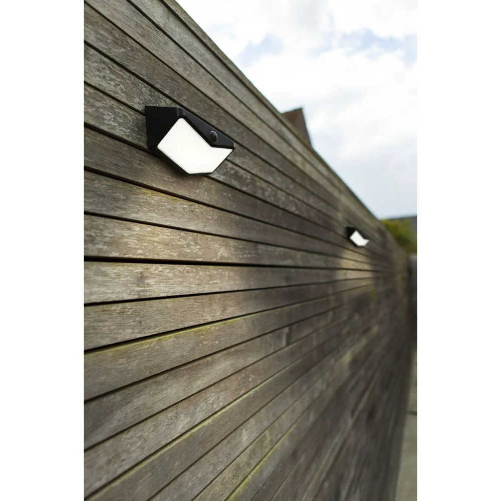 LED Ηλιακό Φωτιστικό Τοίχου Με Αισθητήρα 3.7W IP44 WINGS LUTEC