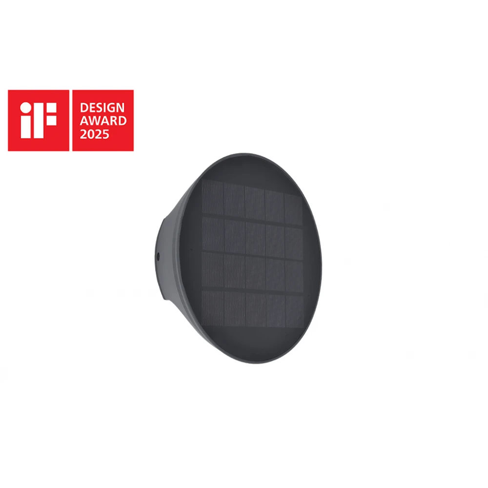 LED Επιτοίχιο Ηλιακό Hybrid Φωτιστικό 9W 3000K IP54 BELKA LUTEC