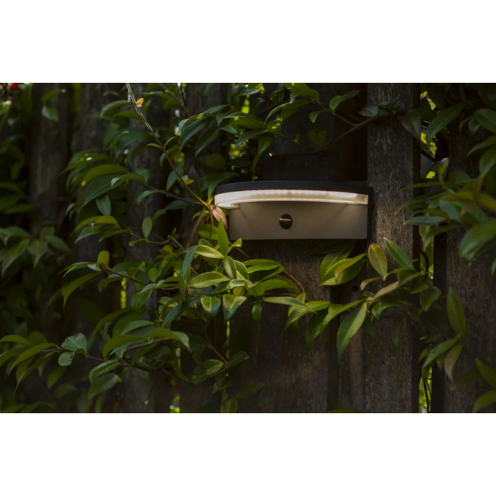 LED Ηλιακό Φωτιστικό Τοίχου Με Αισθητήρα 7W IP44 VYZOR LUTEC