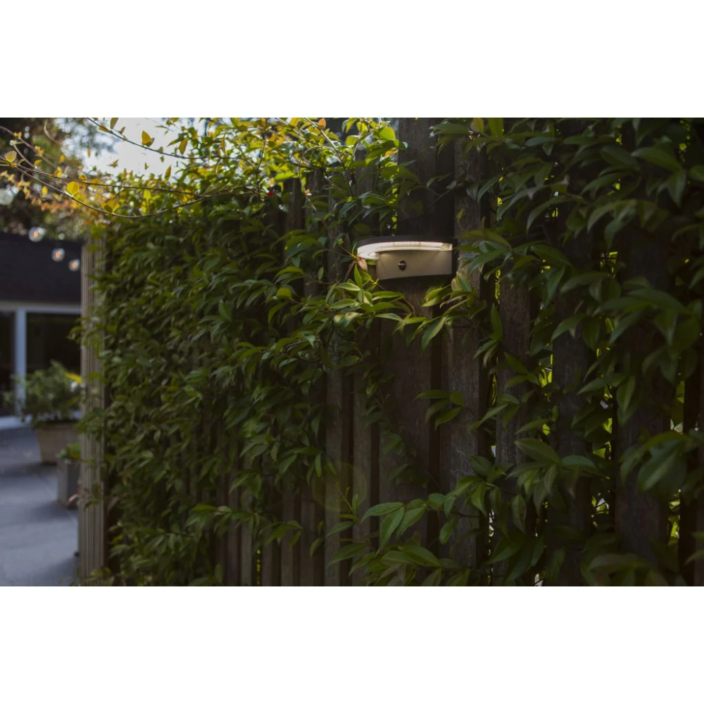 LED Ηλιακό Φωτιστικό Τοίχου Με Αισθητήρα 7W IP44 VYZOR LUTEC