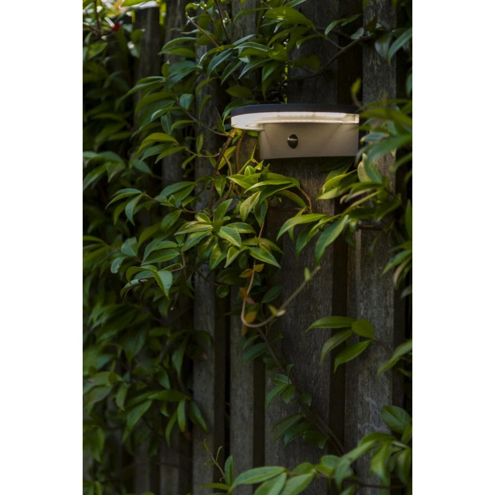 LED Ηλιακό Φωτιστικό Τοίχου Με Αισθητήρα 7W IP44 VYZOR LUTEC