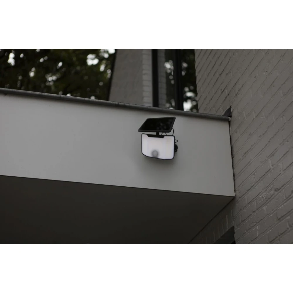 LED Επιτοίχιο Ηλιακό Φωτιστικό Με Αισθητήρα 6W 5000K IP44 KOMBO LUTEC