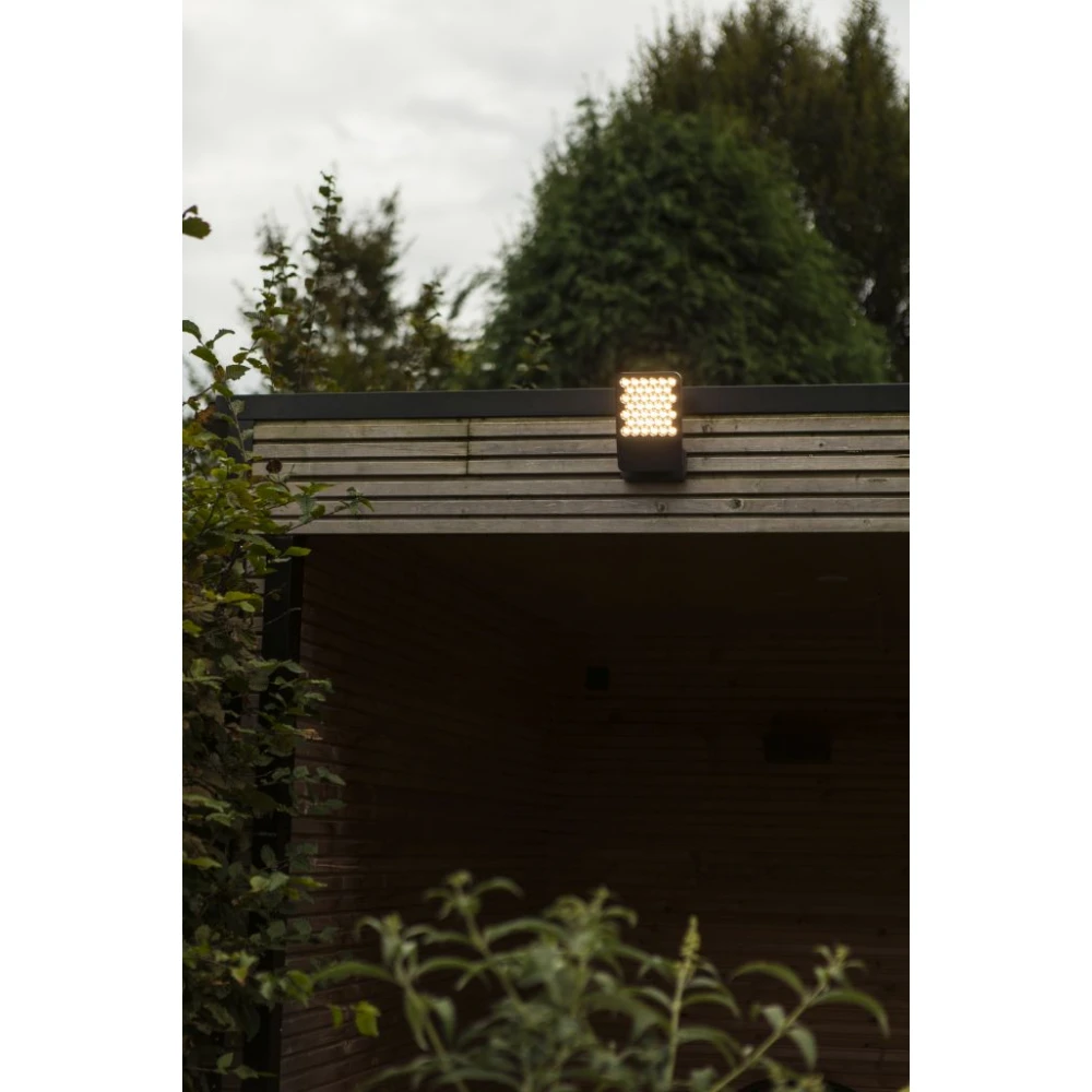 LED Επιτοίχιο Φωτιστικό Αλουμίνιο Σκούρο Γκρι 13.7W 3000K IP54 ATLANTIS LUTEC