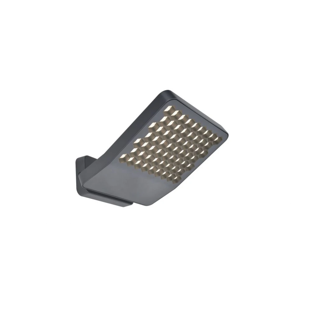 LED Επιτοίχιο Φωτιστικό Αλουμίνιο Σκούρο Γκρι 24W 3000K IP54 ATLANTIS LUTEC