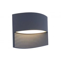 LED Επιτοίχιο Φωτιστικό Αλουμίνιο Σκούρο Γκρι 11W IP54 LOTUS LUTEC