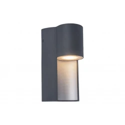 Επιτοίχιο Φωτιστικό Αλουμίνιο Σκούρο Γκρι 1x GU10 7W IP54 URBAN LUTEC