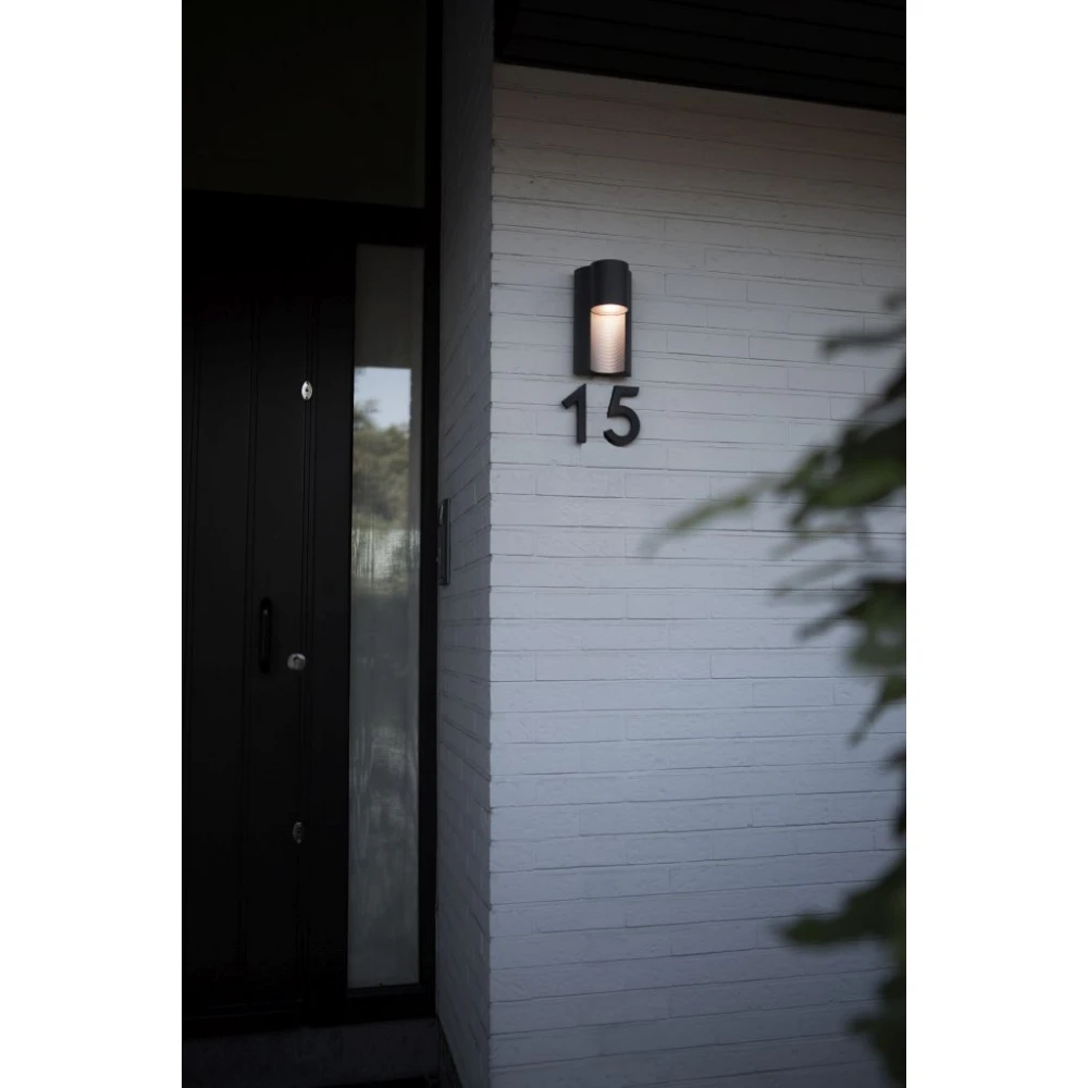 Επιτοίχιο Φωτιστικό Αλουμίνιο Σκούρο Γκρι 1x GU10 7W IP54 URBAN LUTEC