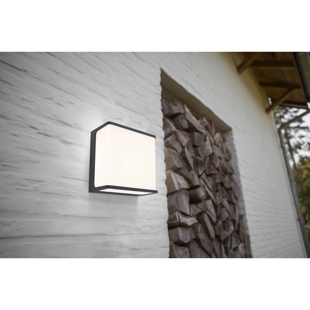 LED Απλίκα Αλουμινίου Εξωτερικού Χώρου Ορθογώνιο 19W 4000K IP54 DOBLO LUTEC