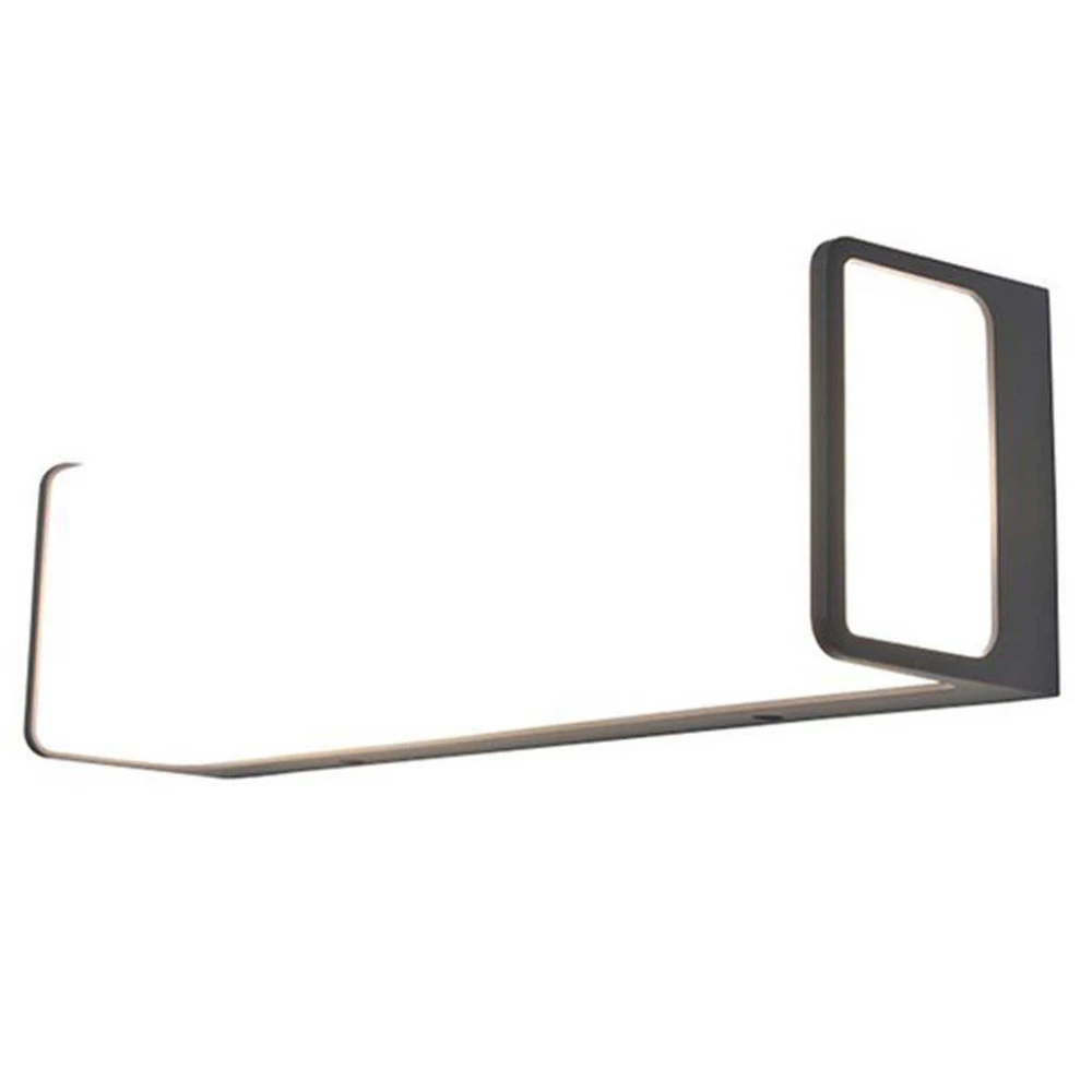 LED Απλίκα Αλουμινίου Εξωτερικού Χώρου Ορθογώνιο 34W 4000K IP54 DOBLO LUTEC