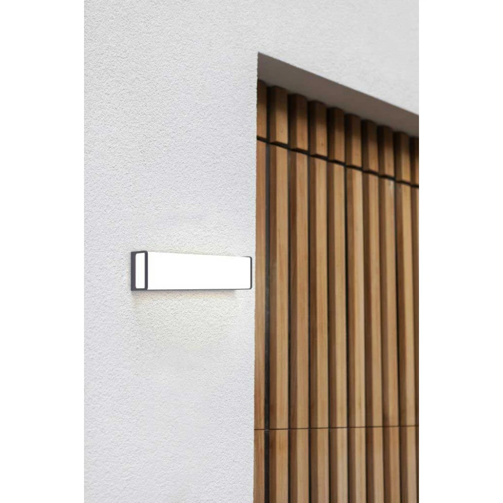 LED Απλίκα Αλουμινίου Εξωτερικού Χώρου Ορθογώνιο 34W 4000K IP54 DOBLO LUTEC