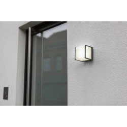LED Επίτοιχο Φωτιστικό Αλουμινίου Σκούρο Γκρι 15W IP54 DOBLO - LUTEC