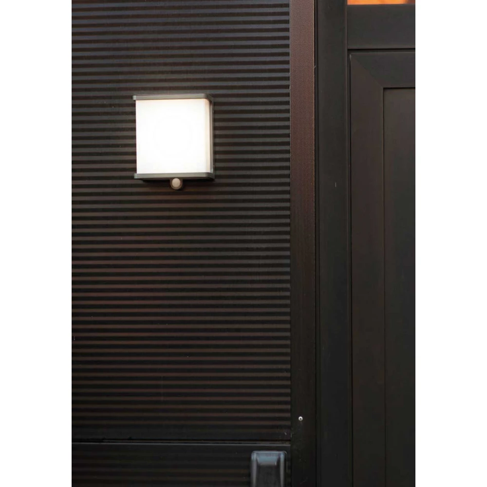 LED Ηλιακό Φωτιστικό Τοίχου Με Αισθητήρα 12W IP44 DOBLO LUTEC
