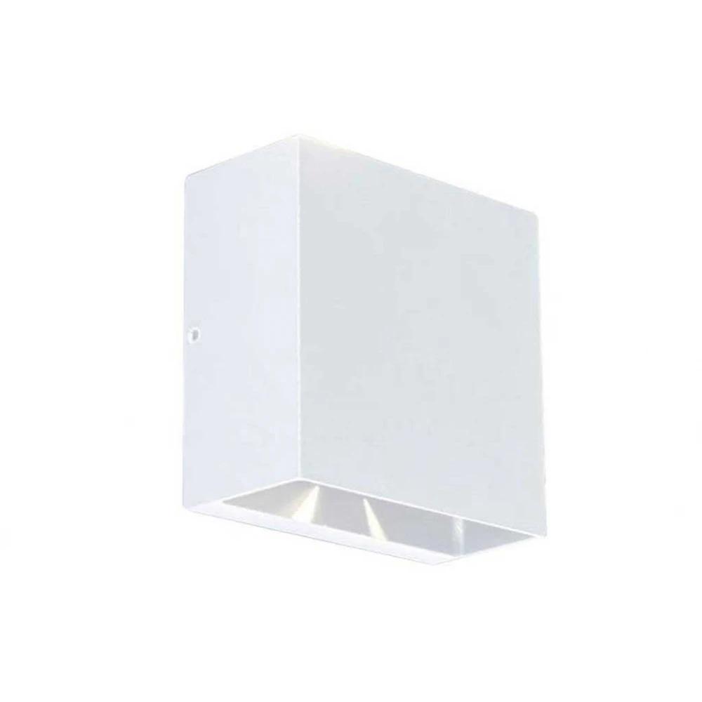 LED Επιτοίχιο Φωτιστικό Αλουμίνιο Λευκό Up & Down 10W IP54 GEMINI BEAMS LUTEC