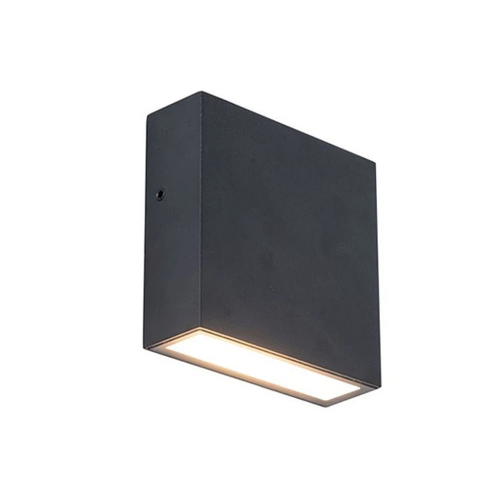 LED Επιτοίχιο Φωτιστικό Αλουμίνιο Μαύρο Ματ 9.5W IP54 GEMINI XF LUTEC