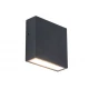 LED Επιτοίχιο Φωτιστικό Αλουμίνιο Μαύρο Ματ 9.5W IP54 GEMINI XF LUTEC
