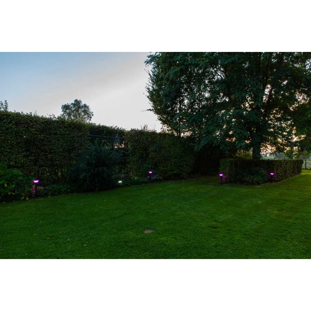 LED Ηλιακό Φωτιστικό Καρφωτό Με Αισθητήρα RGBW DIMMABLE 6,8W IP54 KARLO LUTEC