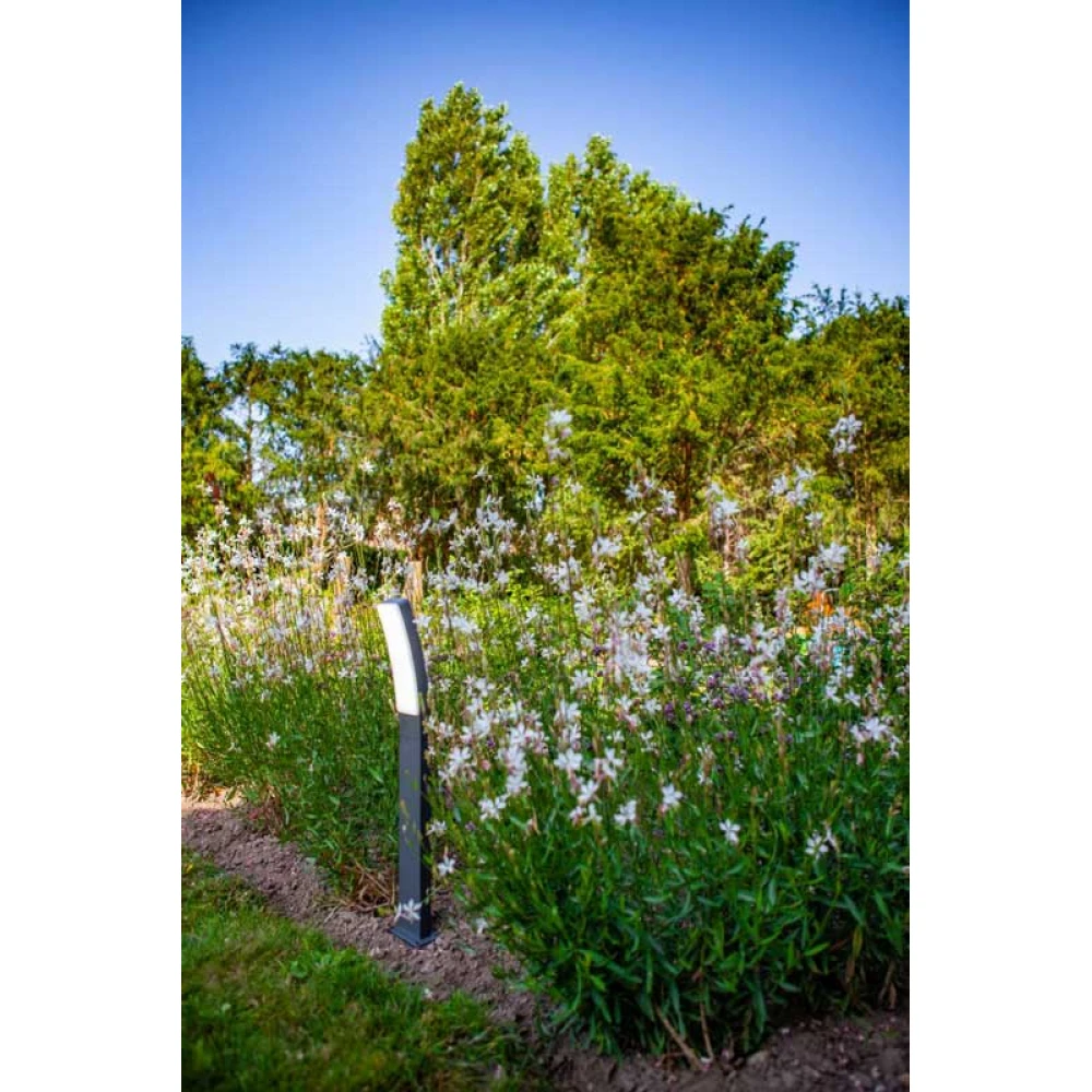 LED Φωτιστικό Δαπέδου Σκούρο Γκρι 19W 1200Lm 2700K-6500K ΙP54 KIRA - LUTEC