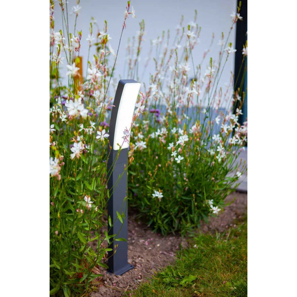 LED Φωτιστικό Δαπέδου Σκούρο Γκρι 19W 1200Lm 2700K-6500K ΙP54 KIRA - LUTEC