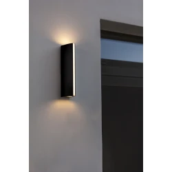 LED Απλίκα Αλουμινίου Εξωτερικού Χώρου Μαύρη 14W IP54 LEO - LUTEC