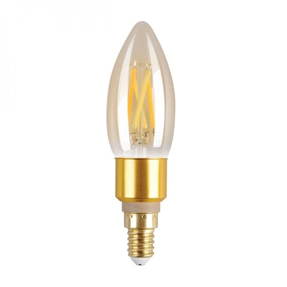 LED Filament CCT TUNABLE Λάμπα 3ης Γενιάς Με Εναλλαγή Φωτισμού C35 5.5W E14 2200K-5500K 240V - LUTEC CONNECT