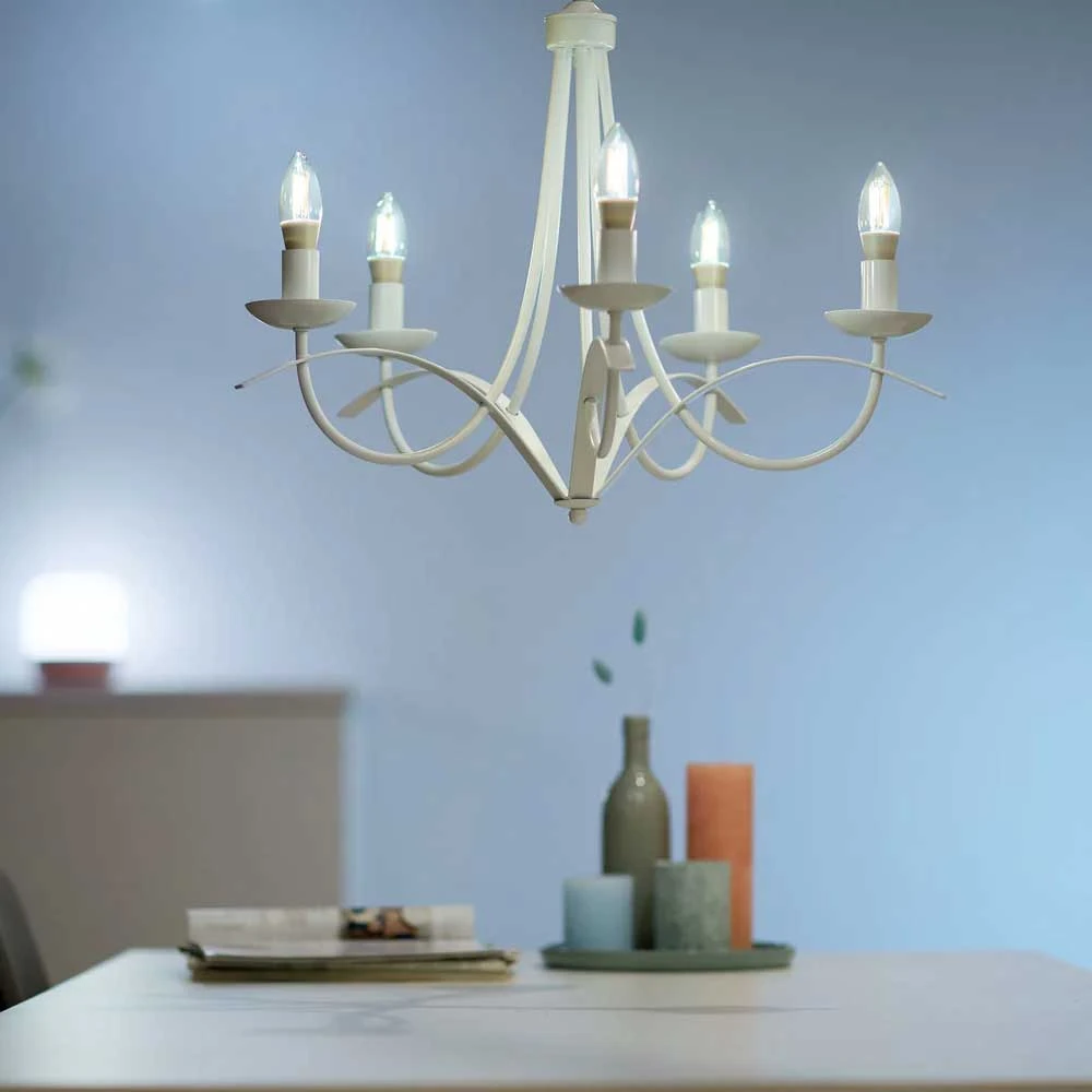 LED Filament CCT TUNABLE Λάμπα 3ης Γενιάς Με Εναλλαγή Φωτισμού C35 5.5W E14 2200K-5500K 240V - LUTEC CONNECT