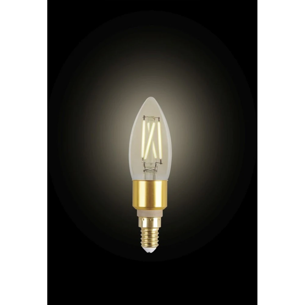 LED Filament CCT TUNABLE Λάμπα 3ης Γενιάς Με Εναλλαγή Φωτισμού C35 5.5W E27 2200K-5500K 240V - LUTEC CONNECT