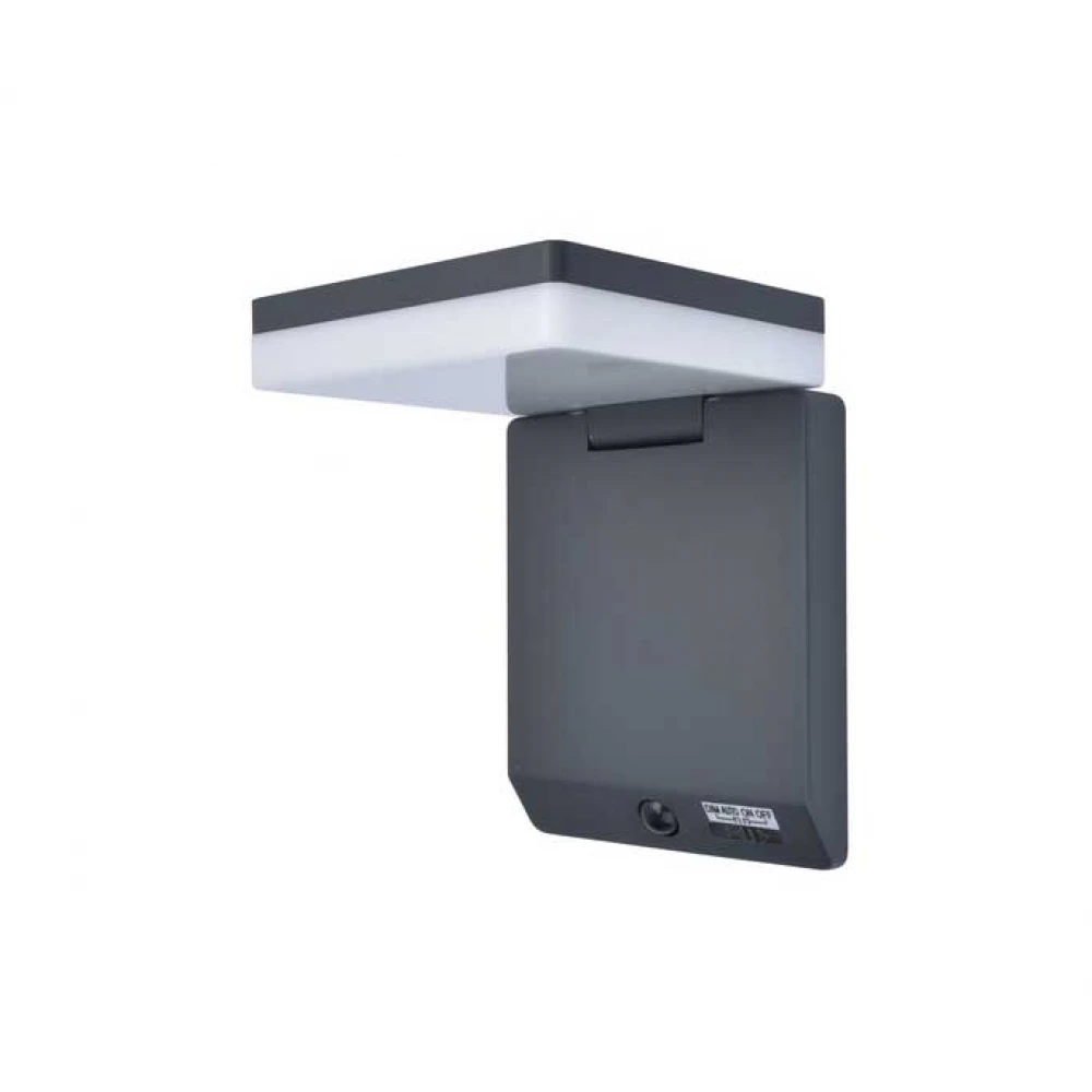 LED Ηλιακό Φωτιστικό Τοίχου Με Αισθητήρα 8W IP44 MOZE LUTEC