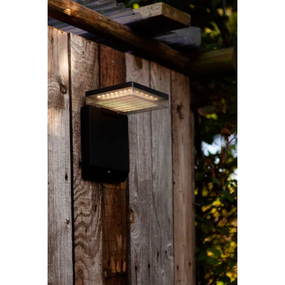 LED Ηλιακό Φωτιστικό Τοίχου Με Αισθητήρα 8W IP44 MOZE LUTEC