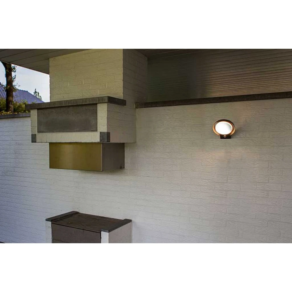 LED Απλίκα Αλουμινίου Εξωτερικού Χώρου Με Αισθητήρα Κίνησης 16W 3000K IP54 POLO LUTEC