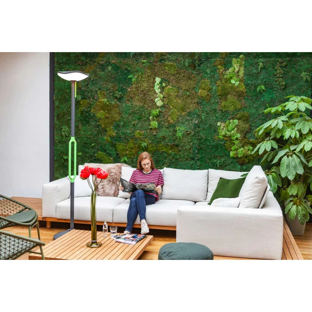 LED Ηλιακό Φωτιστικό Δαπέδου Portable Με Bluetooth Ηχείο 8W IP54 POPPY LUTEC