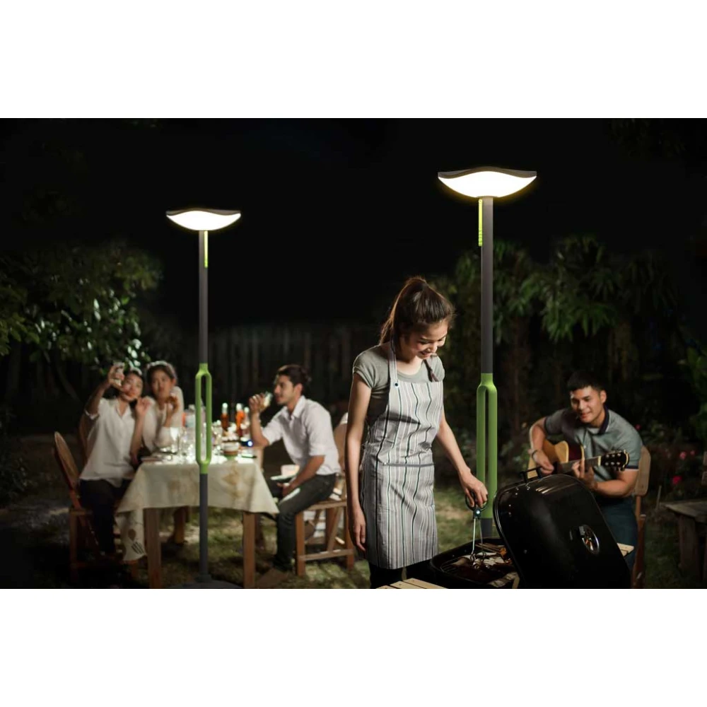 LED Ηλιακό Φωτιστικό Δαπέδου Portable Με Bluetooth Ηχείο 8W IP54 POPPY LUTEC