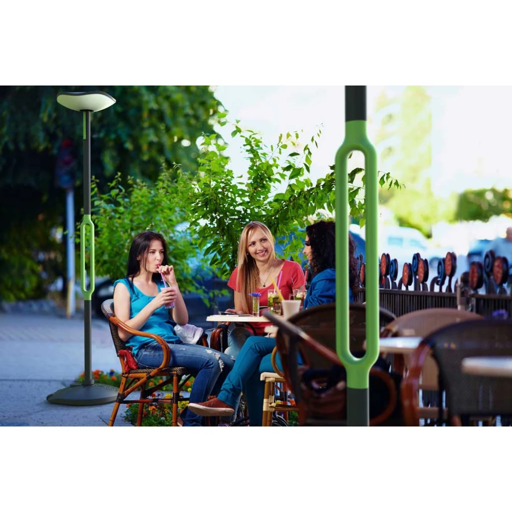 LED Ηλιακό Φωτιστικό Δαπέδου Portable Με Bluetooth Ηχείο 8W IP54 POPPY LUTEC