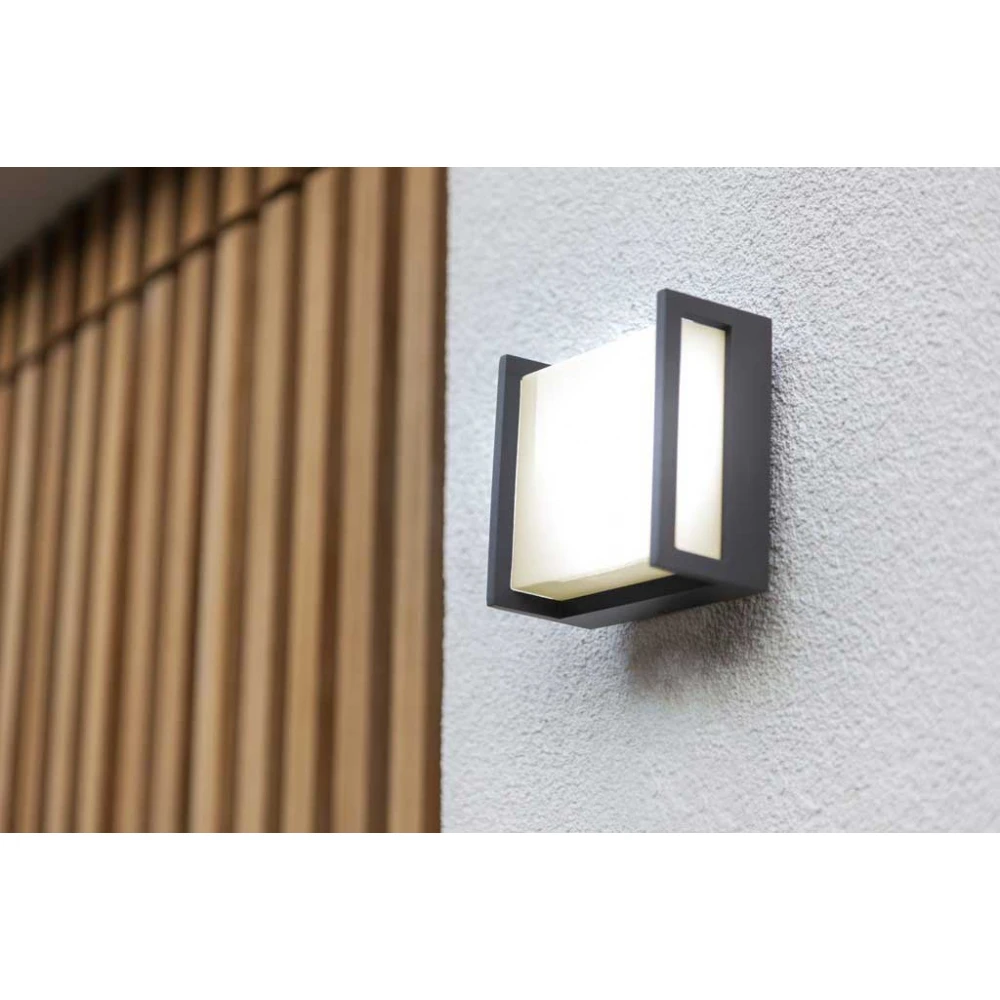 LED Απλίκα Αλουμινίου Εξωτερικού Χώρου 9.5W 4000K IP54 QUBO LUTEC