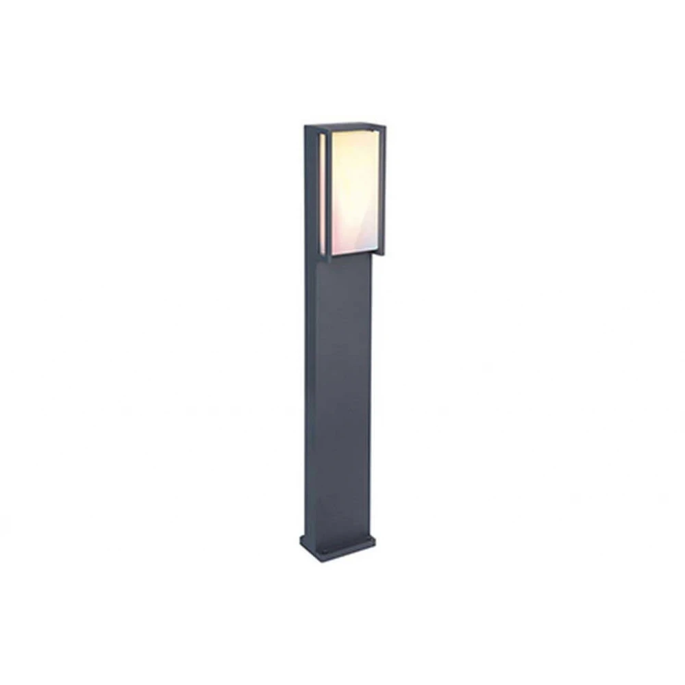 LED Φωτιστικό Δαπέδου Σκούρο Γκρι 16W / 1000Lm / CCT-RGB/ ΙP54 QUBO - LUTEC