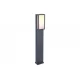 LED Φωτιστικό Δαπέδου Σκούρο Γκρι 16W / 1000Lm / CCT-RGB/ ΙP54 QUBO - LUTEC