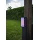 LED Φωτιστικό Δαπέδου Σκούρο Γκρι 16W / 1000Lm / CCT-RGB/ ΙP54 QUBO - LUTEC