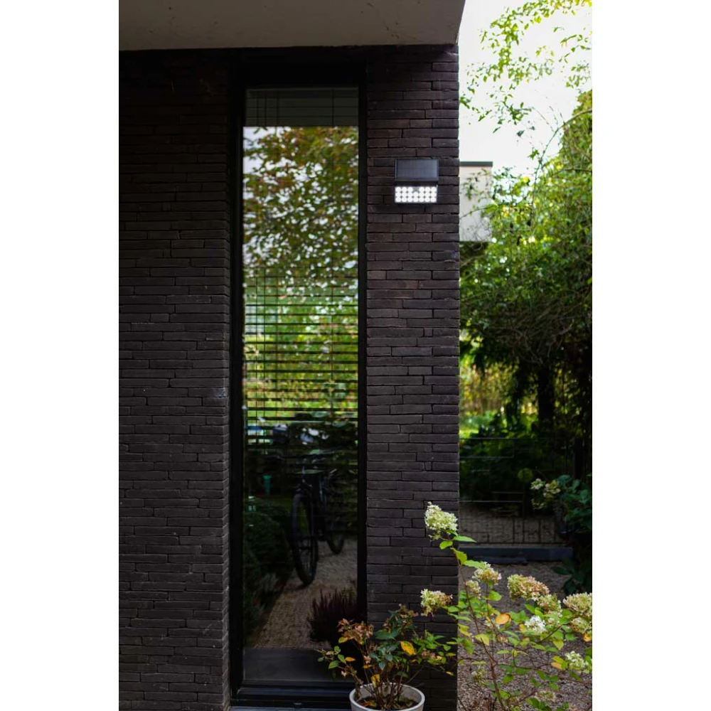 LED Ηλιακό Φωτιστικό Τοίχου Με Αισθητήρα 8,5W IP44 TUDA LUTEC