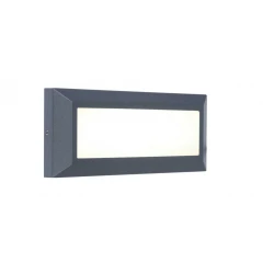 LED Επίτοιχο Φωτιστικό Αλουμινίου Σκούρο Γκρι 10.5W IP54 HELENA - LUTEC