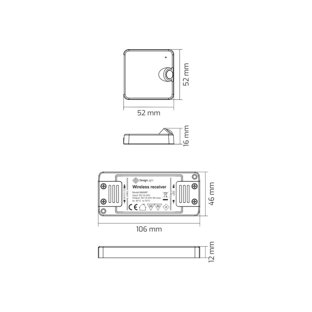 Ασύρματος Αισθητήρας Κίνησης και Σύστημα συνδεσης DELI ΜΑΥΡΟΣ