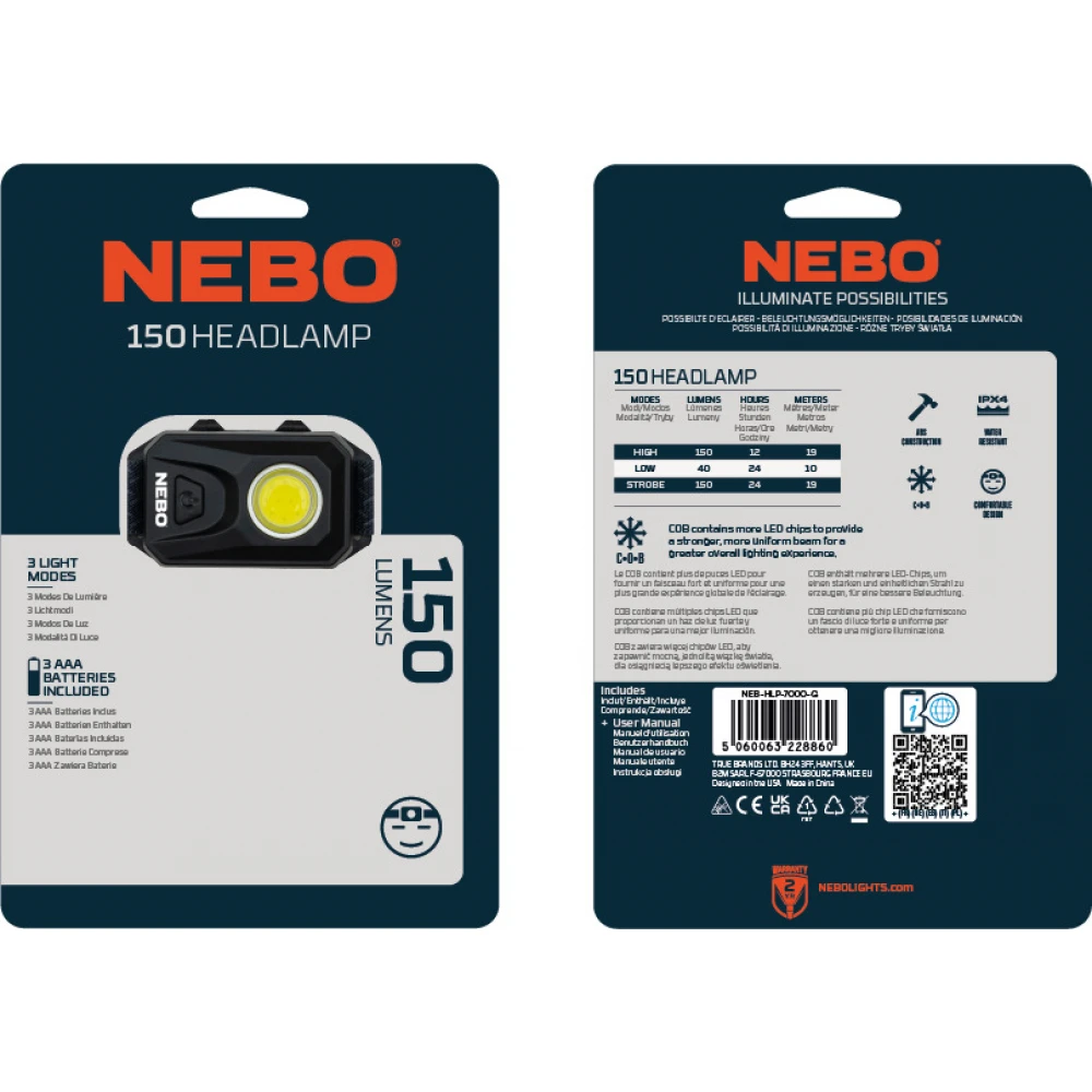 ΦΑΚΟΣ ΚΕΦΑΛΗΣ NEBO 150 HEADLAMP