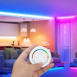 Mi-Light Pilot Round RGB+CCT S2W+ 4-Zone Rainbow Remote Λευκό