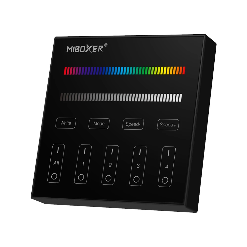 Mi-Light B3 4-Zone Panel Remote (RGBW) Μαύρο