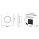 Mi-Light K1 Rotating Switch Panel Remote Mono/CCT Λευκό
