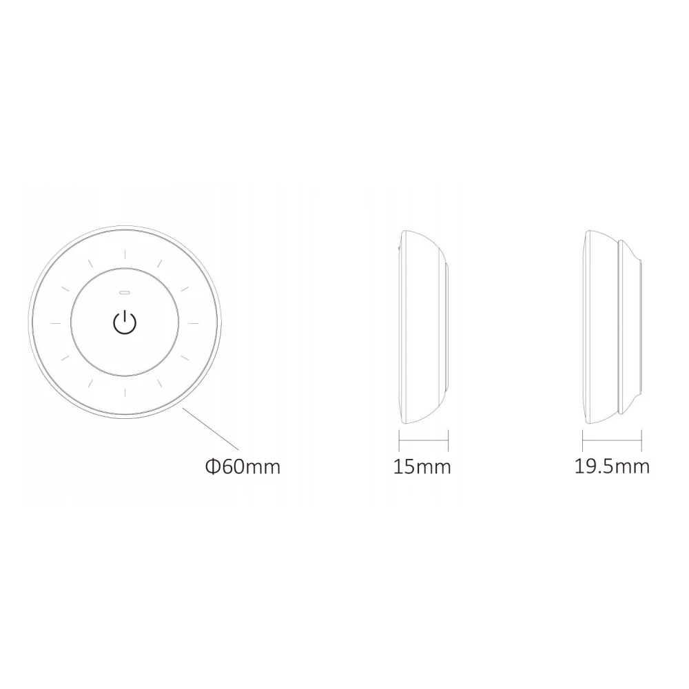 Mi-Light Dimmer Mono/CCT K3S Λευκό