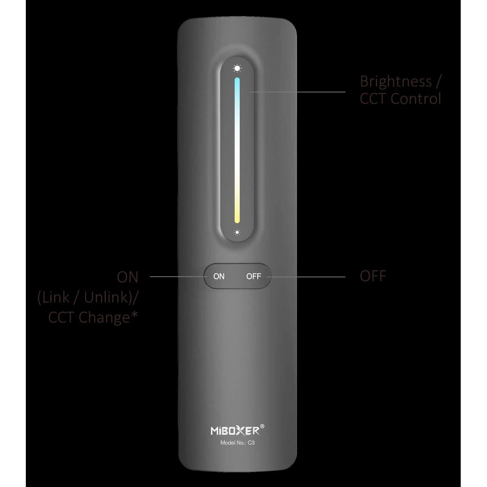 Mi-Light C3 MONO / CCT Μαύρο