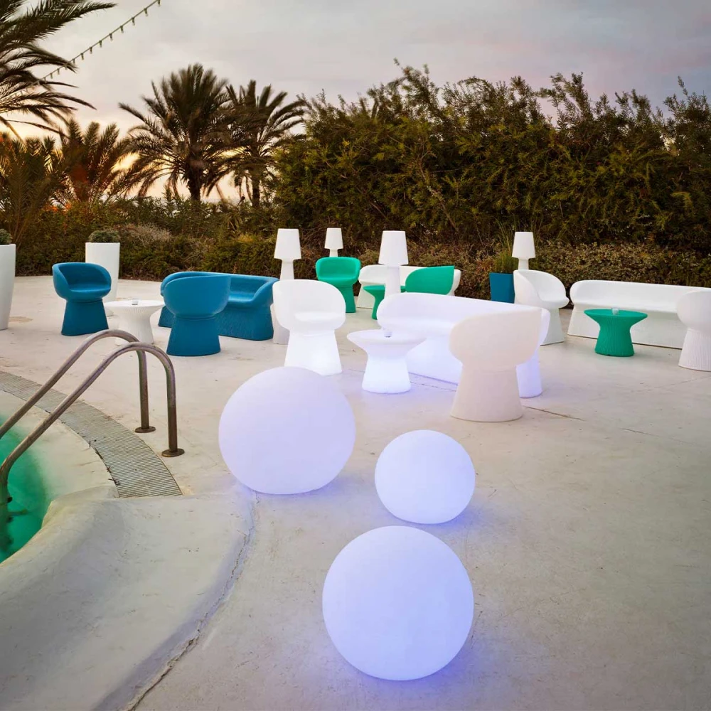 Buly - LED Φωτιζόμενη Σφαίρα Ηλιακή Έκδοση με Μπαταρία RGBWW 78x70 - New Garden