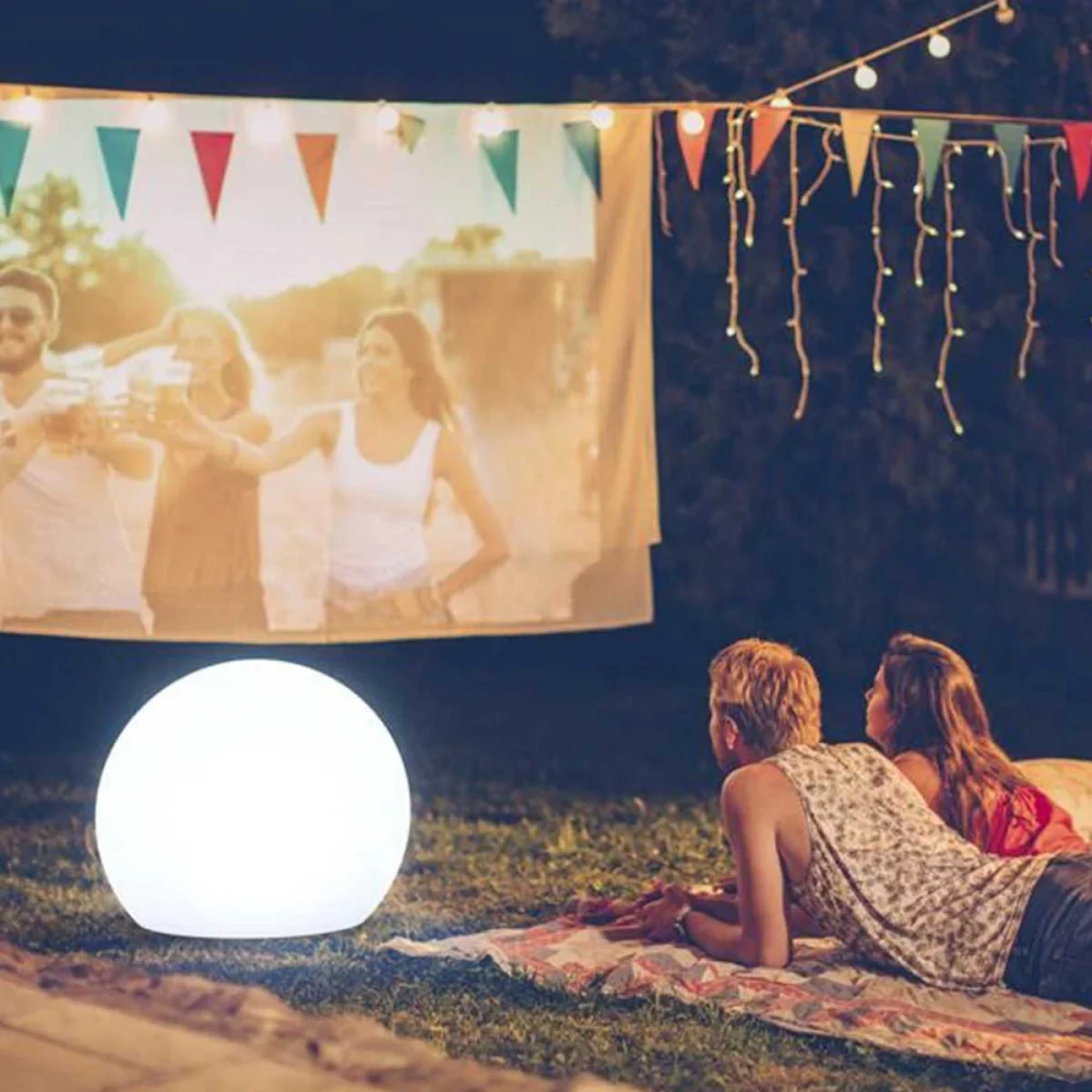 Buly - LED Φωτιζόμενη Σφαίρα Ηλιακή Έκδοση με Μπαταρία RGBWW 78x70 - New Garden