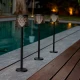 Greta Solar Lamp - Ηλιακό Φορητό Επιτραπέζιο Φωτιστικό IP65 Μαύρο - 5 in 1 lamp - New Garden
