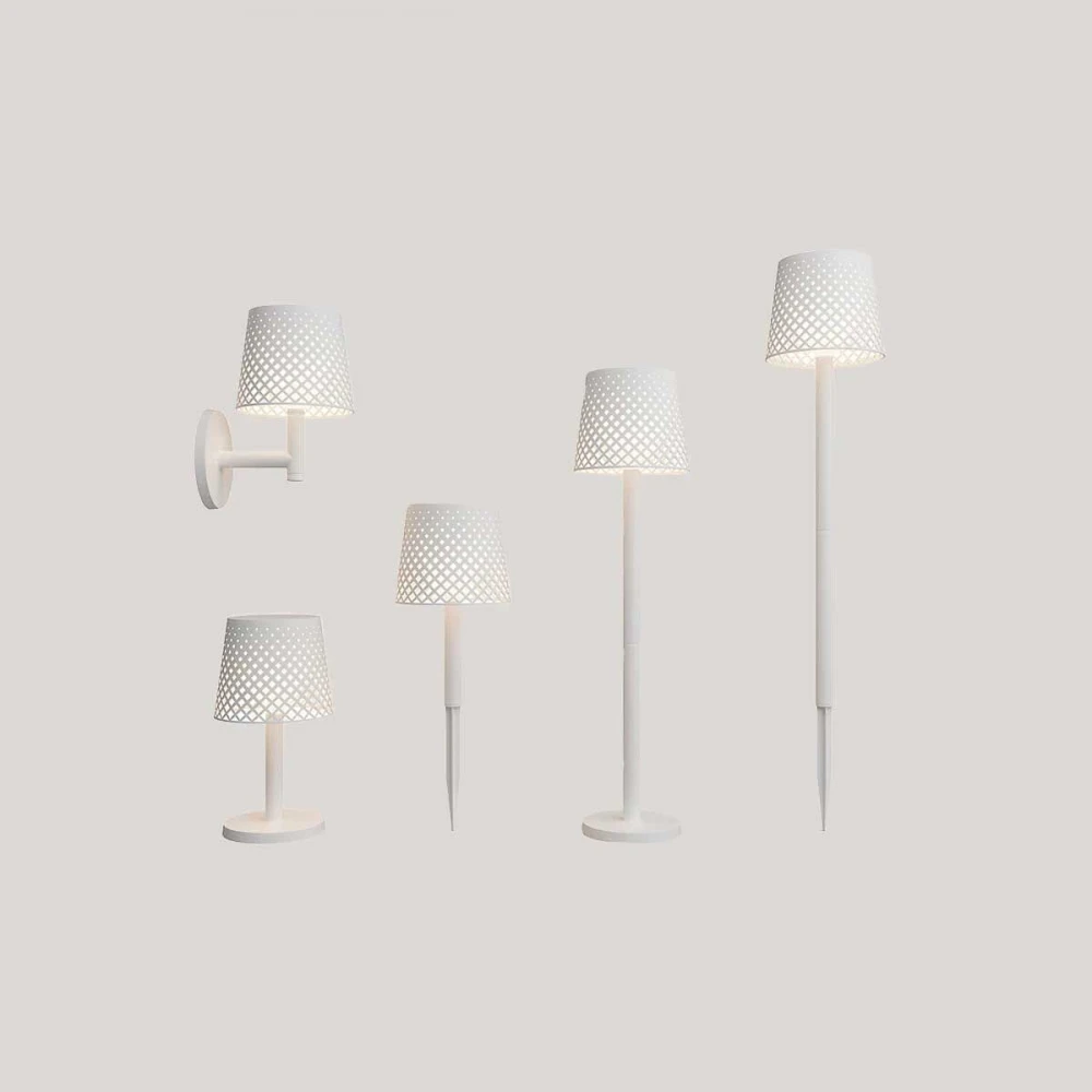 Greta Solar Lamp - Ηλιακό Φορητό Επιτραπέζιο Φωτιστικό IP65 Λευκό - 5 in 1 lamp - New Garden