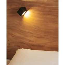 BOX 8 LED Φωτιστικό Τοίχου Τετράγωνο Επαναφορτιζόμενο Χωρίς Καλώδιο Μαύρο- New Garden